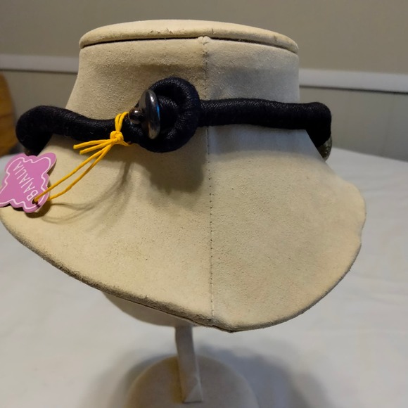 Iris Apfel & Bajalia Silver Tone Metal HUGE Round Bead Chunky Statement Necklace - Picture 7 of 10